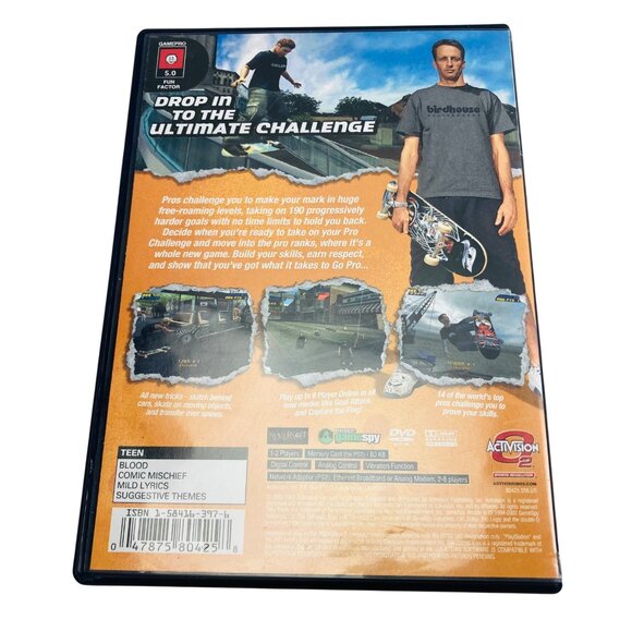 Tony Hawk's Pro Skater 4 Playstation 2 Game Complete w/ Manual Excellent C. Disc - Picture 2 of 3